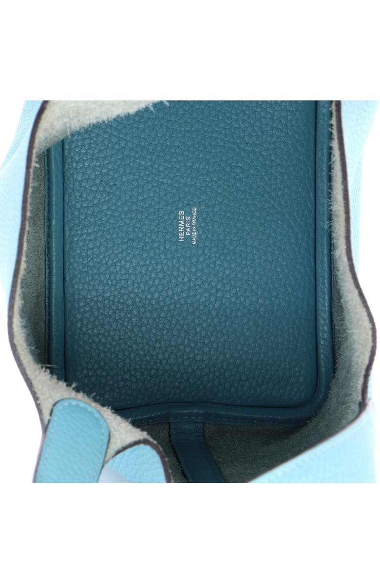 Pre-Owned Hermes Picotin Lock Bag Clemence PM, Alternate, color, Bleu Atoll
