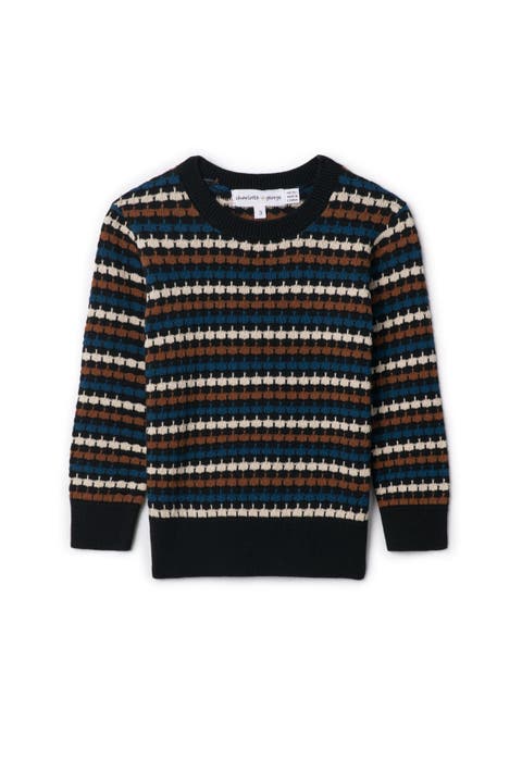 Multi Color Knit Pullover Sweater