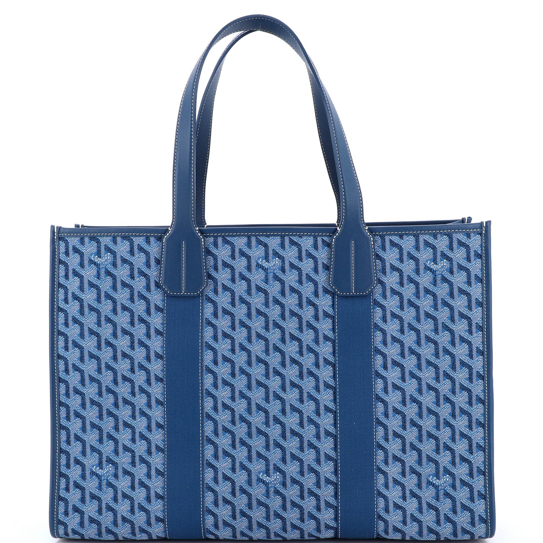 Pre-Owned Goyard Villette Tote Coated Canvas MM, Main, color, Blue