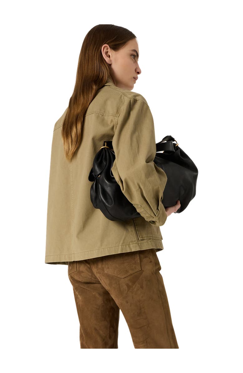 GERARD DAREL Tyana Boxy Denim Jacket, Alternate, color, Medium Khaki