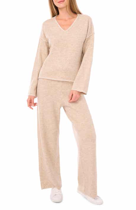 Vince Camuto V-Neck Sweater & Pants Set