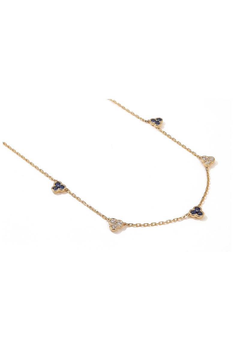 Trinity Station Necklace, Alternate, color, SAPPHIRE