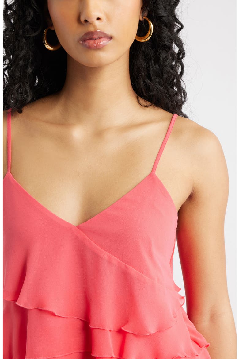 Ruffle Tiered Camisole, Alternate, color, PINK PARADISE