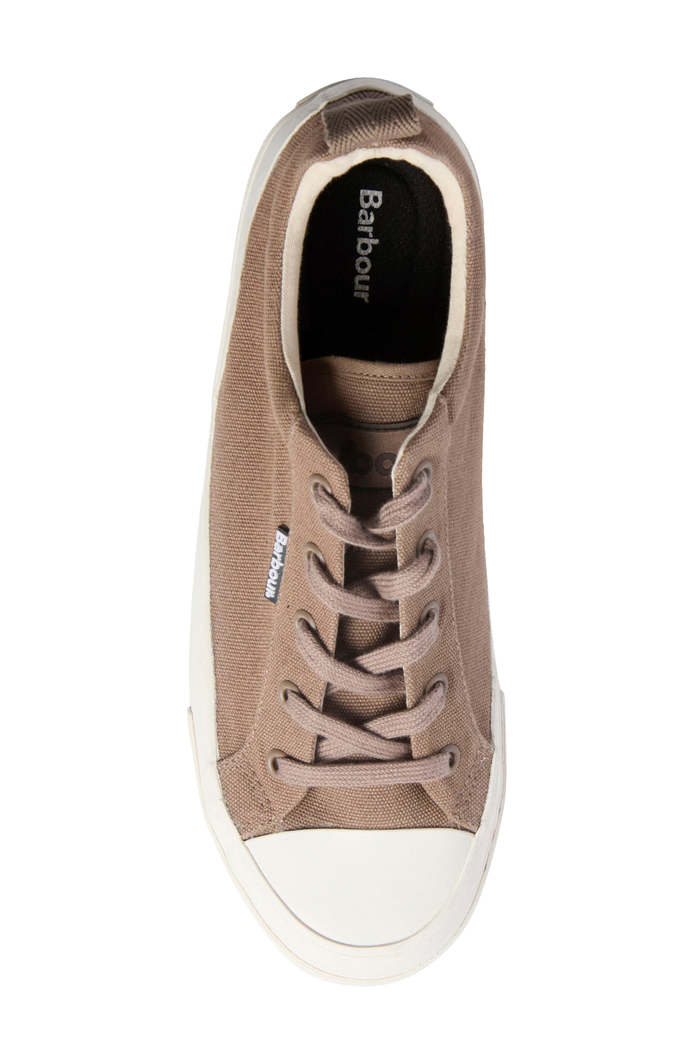 Barbour Stanhope Canvas Low Top Sneaker, Alternate, color, Taupe