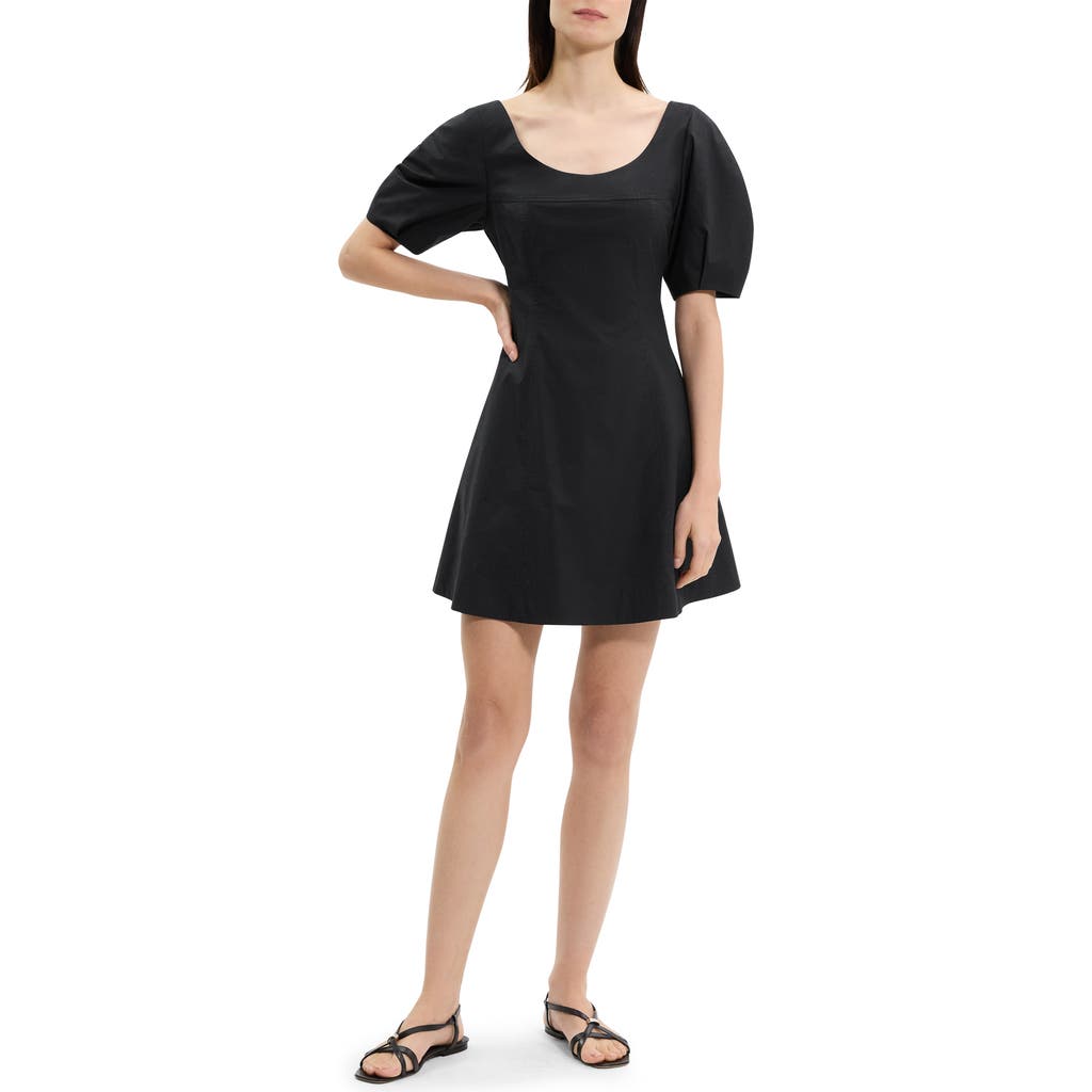 Theory Puff Sleeve Scoop Neck Shirt