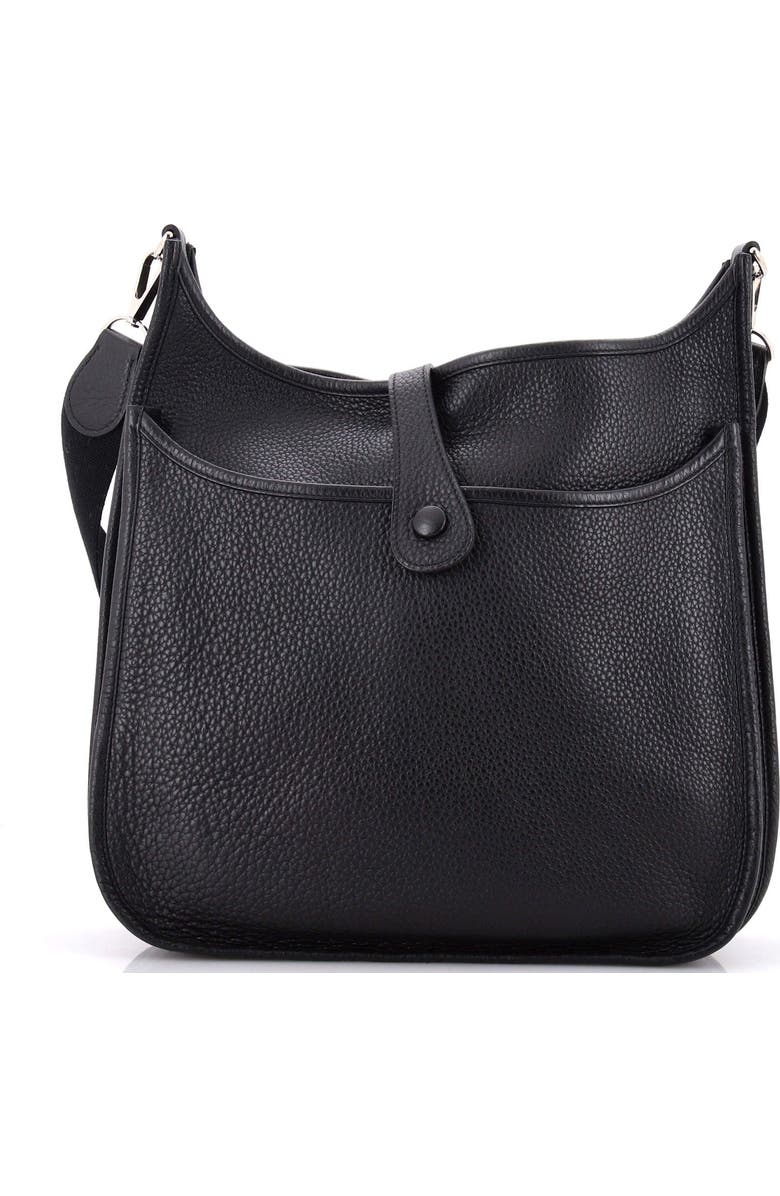 Pre-Owned Hermes Evelyne Bag Gen II Clemence GM, Alternate, color, Noir