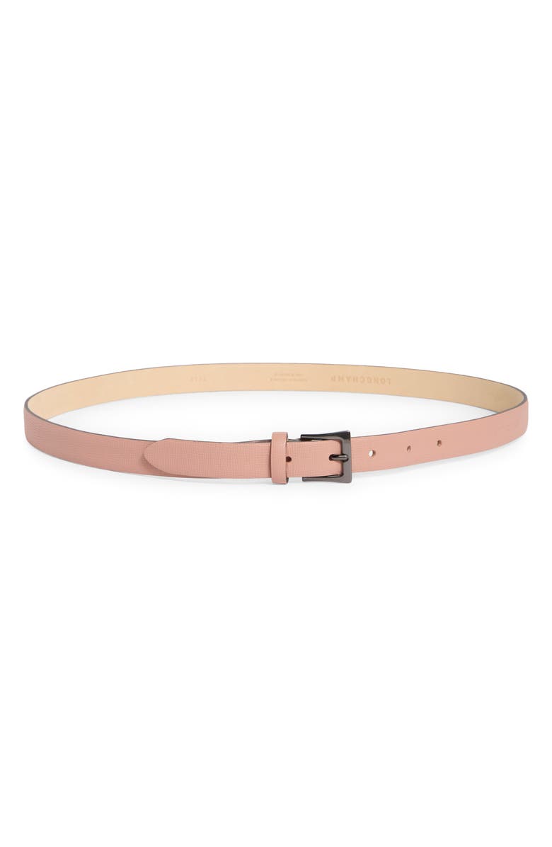 Longchamp Leather Belt, Main, color, Blush