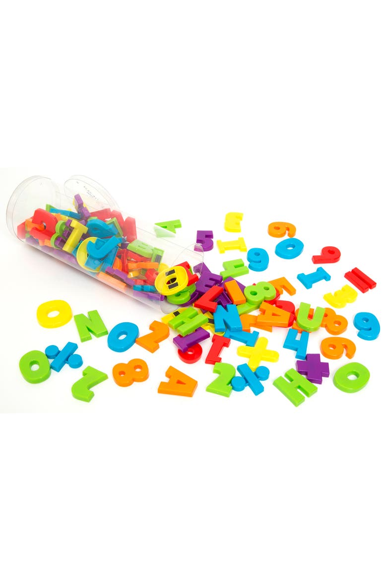 Magnetic Capital Letters & Numbers 120Pc Playset, Alternate, color, Multicolored