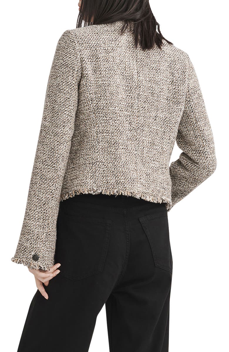 rag & bone Carmen Fringe Tweed Jacket, Alternate, color,