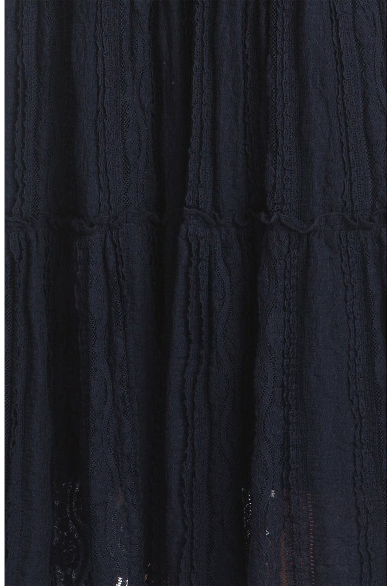 Lace Inset Maxi Dress, Alternate, color, NAVY