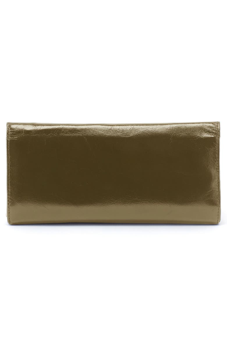 HOBO Rachel Leather Frame Wallet, Alternate, color, Olive Veil