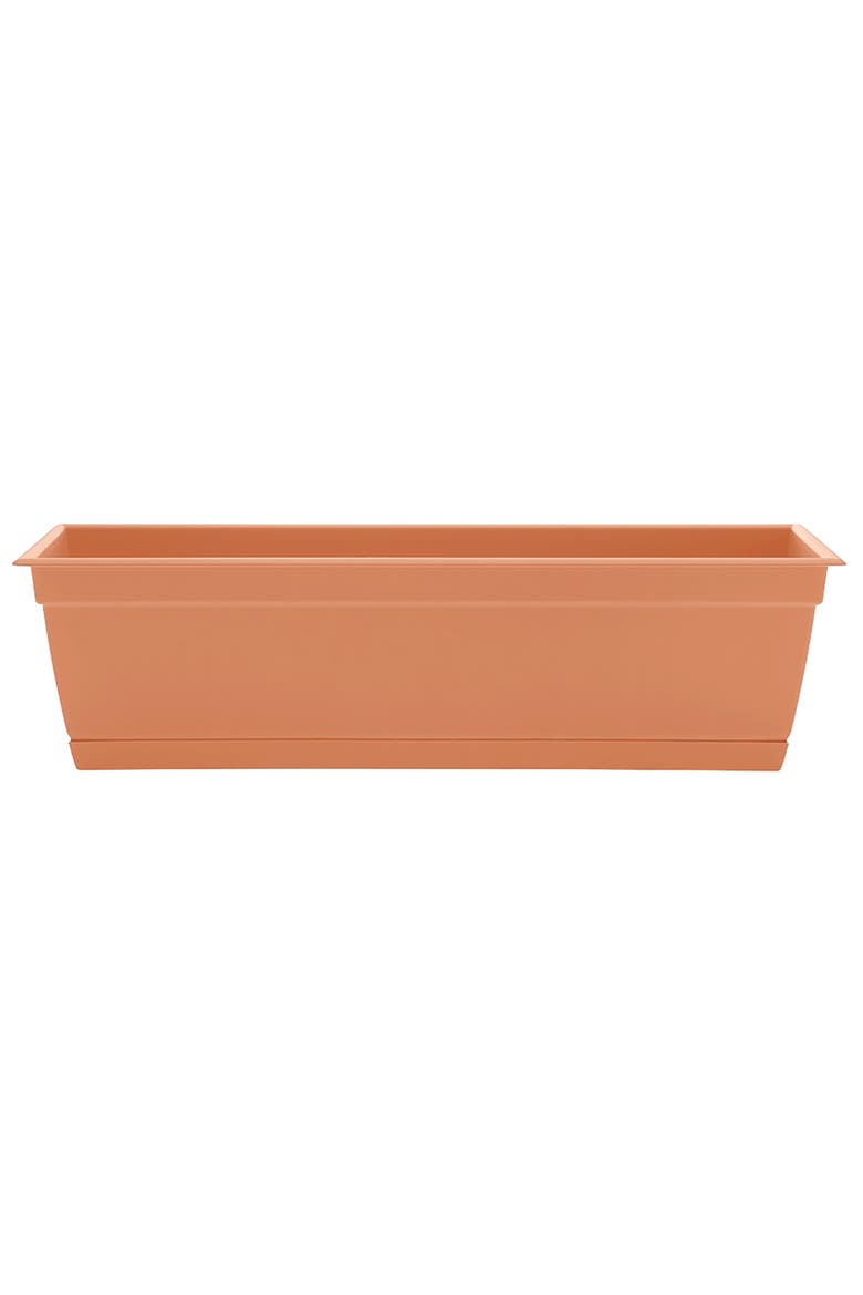 24 Inch Dayton Window Box Planter, Coral, Main, color, Brown