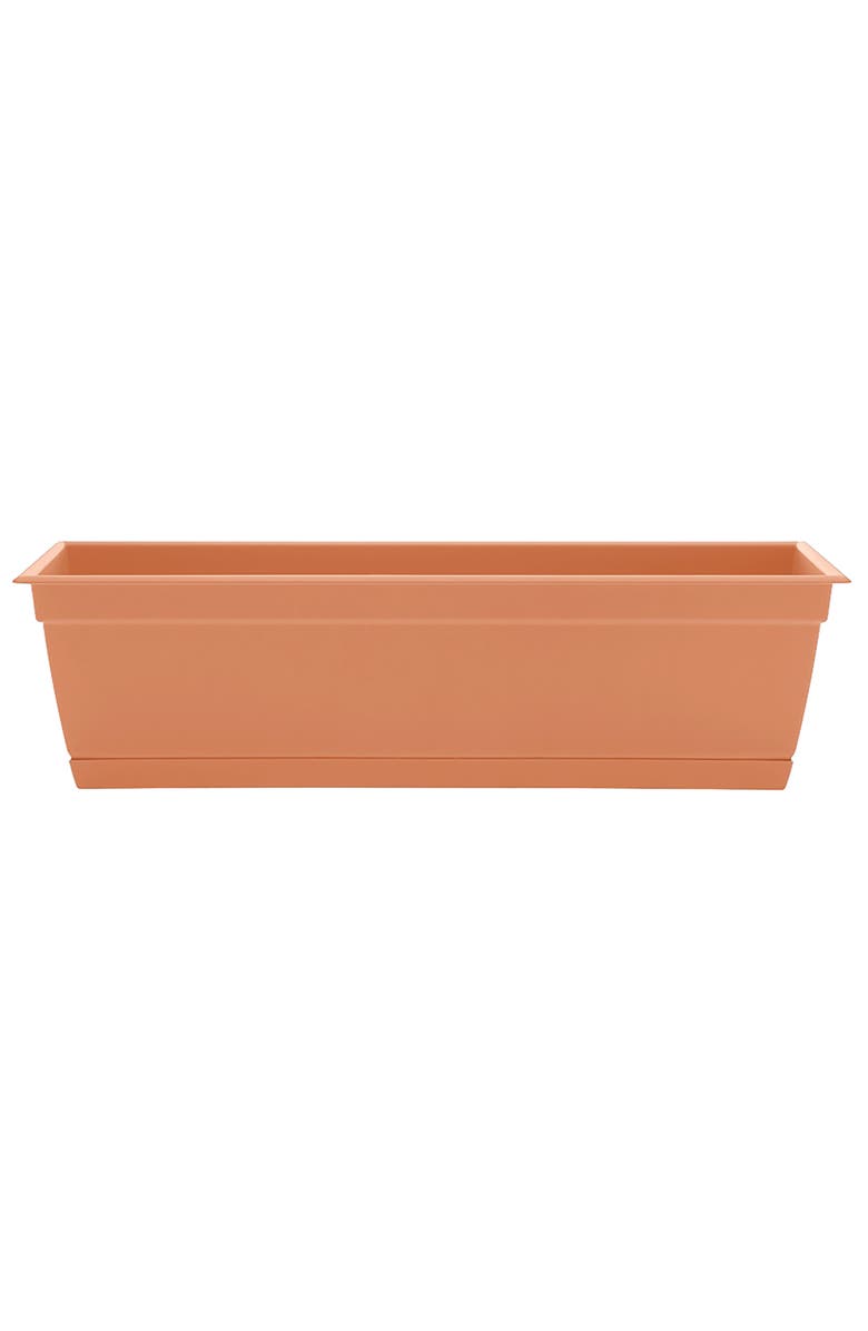Bloem 24 Inch Dayton Window Box Planter, Coral, Main, color, Brown