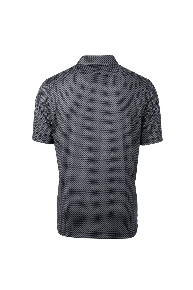 Men's Cutter & Buck Black Bryant Bulldogs Pike Banner Print Polo, Alternate, color, Black