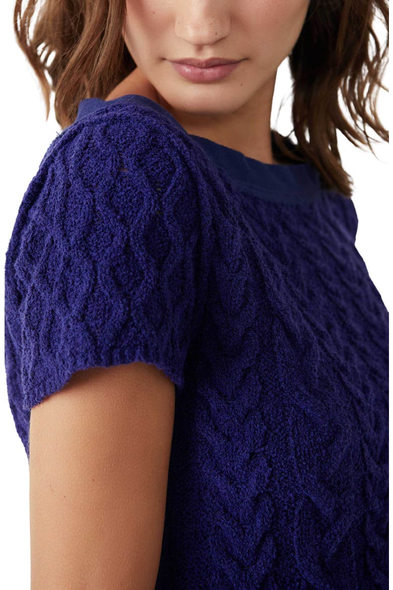 Baby Cable Sweater, Alternate, color, BLUE DEPTH