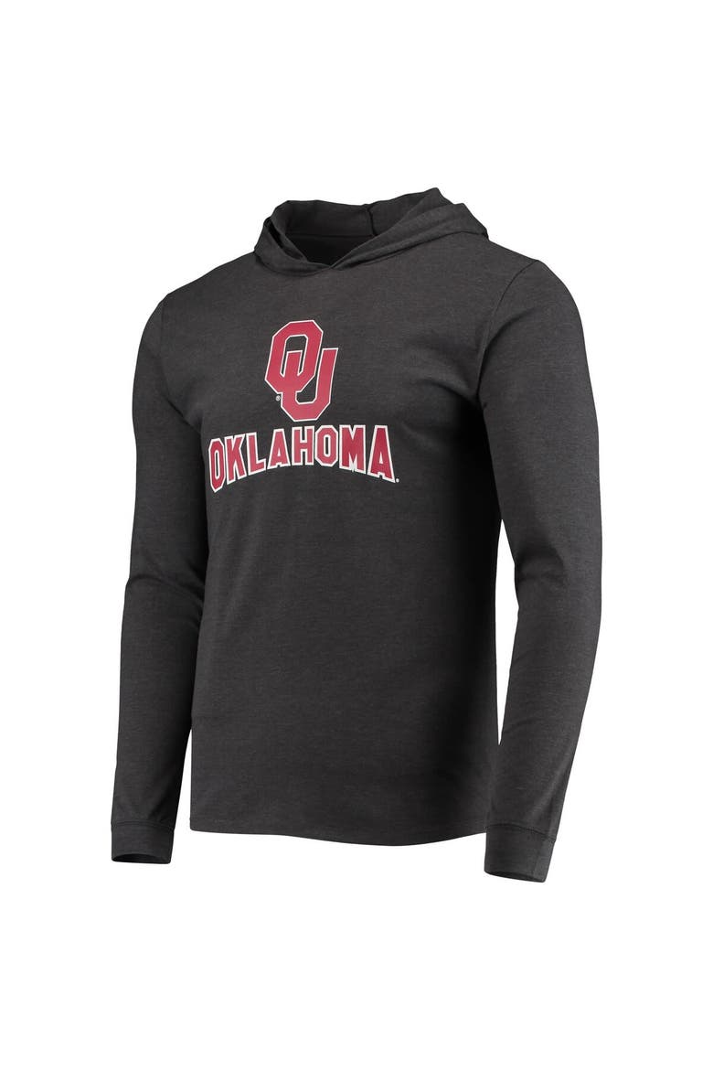 Men's Concepts Sport Crimson/Heather Charcoal Oklahoma Sooners Meter Long Sleeve Hoodie T-Shirt & Jogger Pajama Set, Alternate, color, Crimson