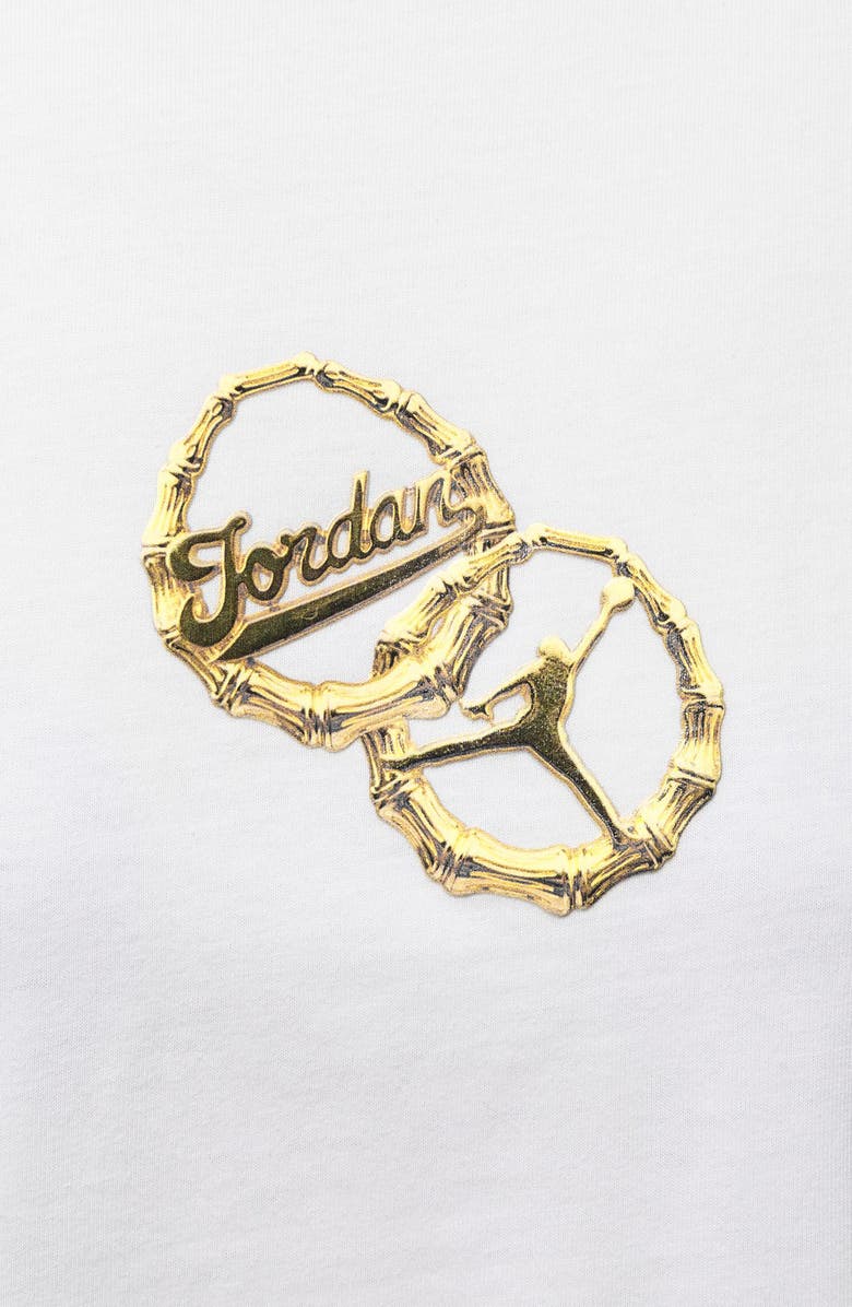 Jordan Brooklyn Puffy Graphic Tee, Alternate, color, White/ Black