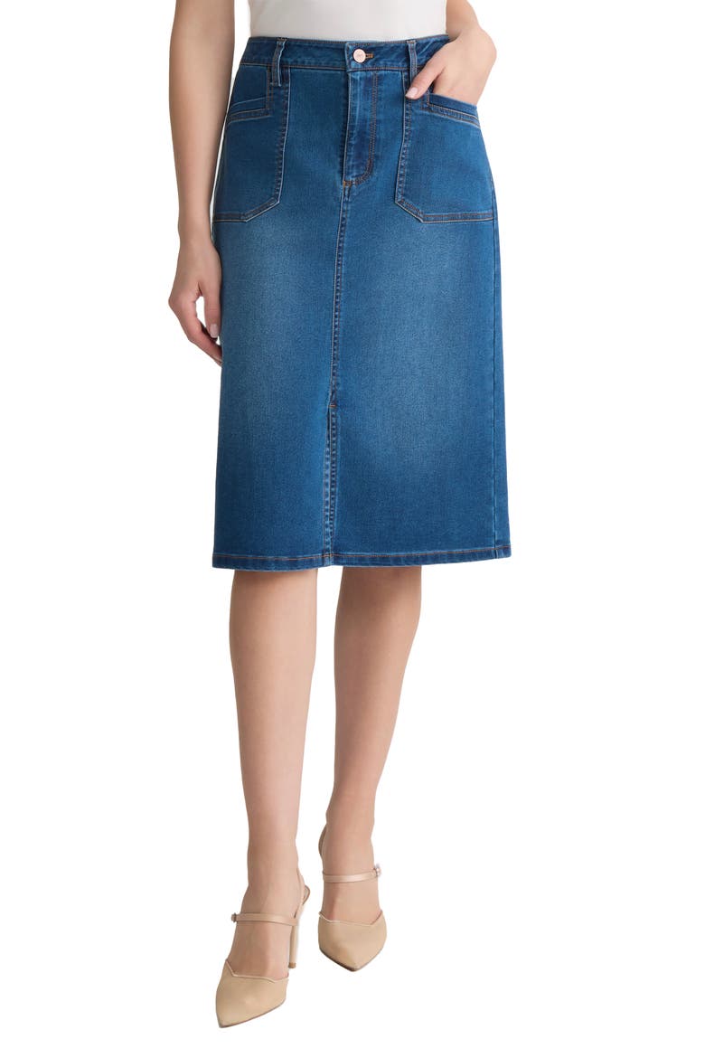 Lexington Midi Skirt, Main, color, PHOENIX WASH