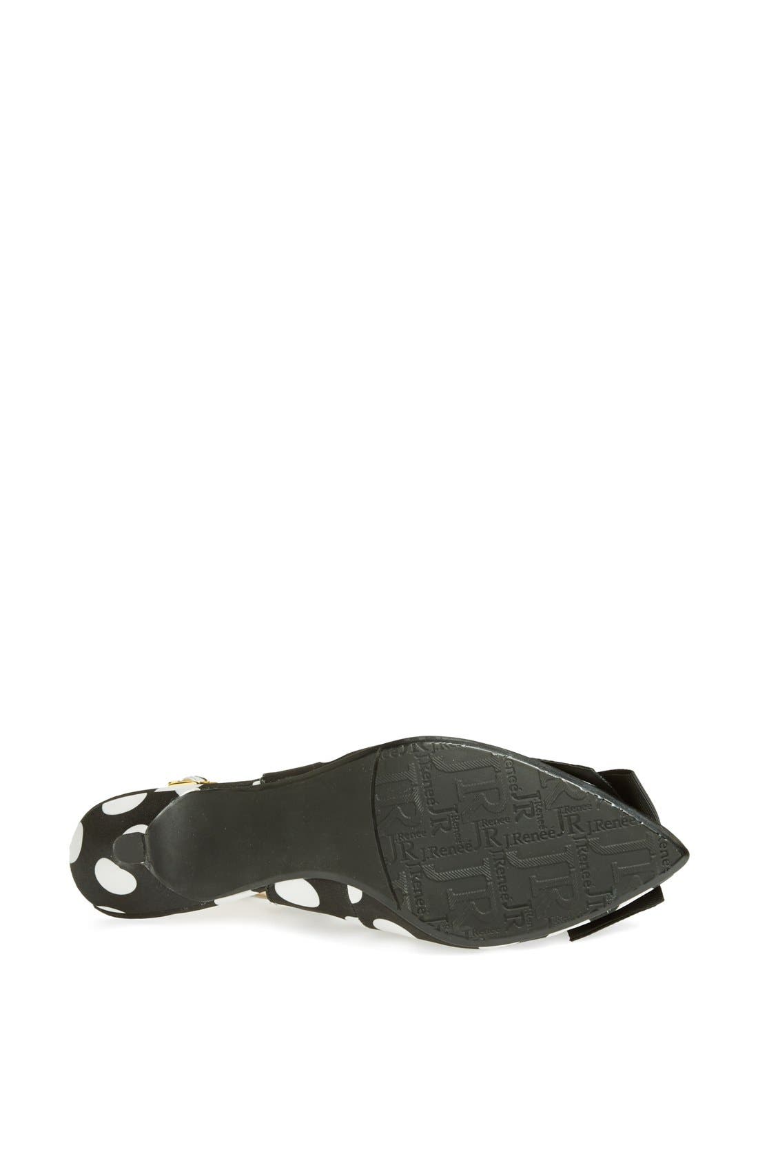 'Lilliana' Pump, Alternate, color, BLACK/ WHITE