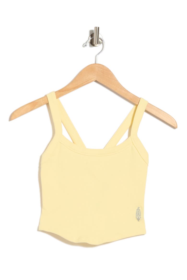 FP Movement All Clear Rib Crop Camisole, Alternate, color, CANARY