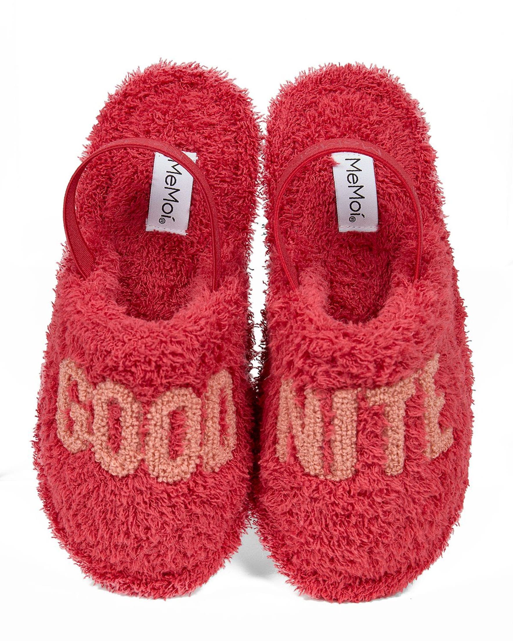 Kids' Good Nite Fluffy Slippers Scuff, Main, color, Fruit Punch