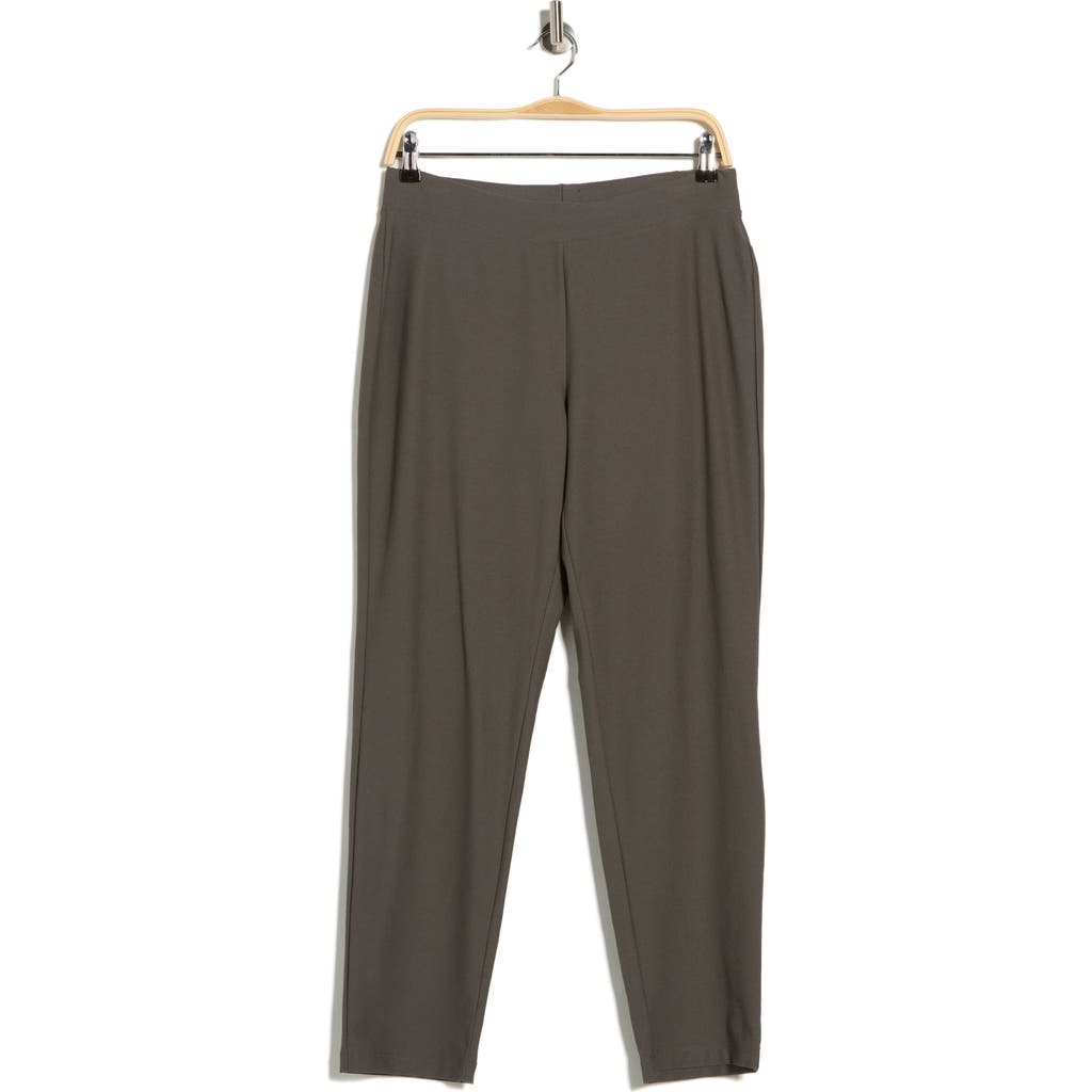 Eileen Fisher Slim Ankle Pants In Green
