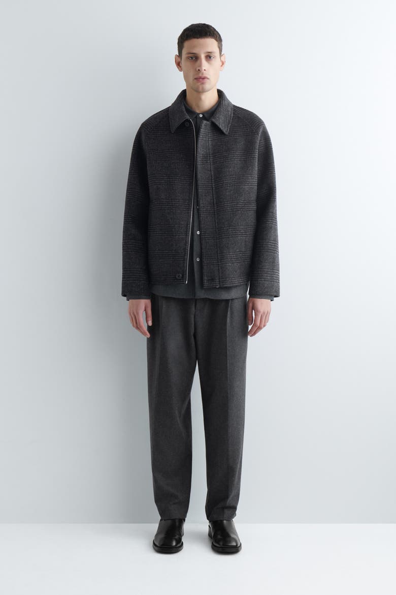 Reversible Checked / Herringbone Wool Sports Jacket, Main, color, GRAY / CHECKED