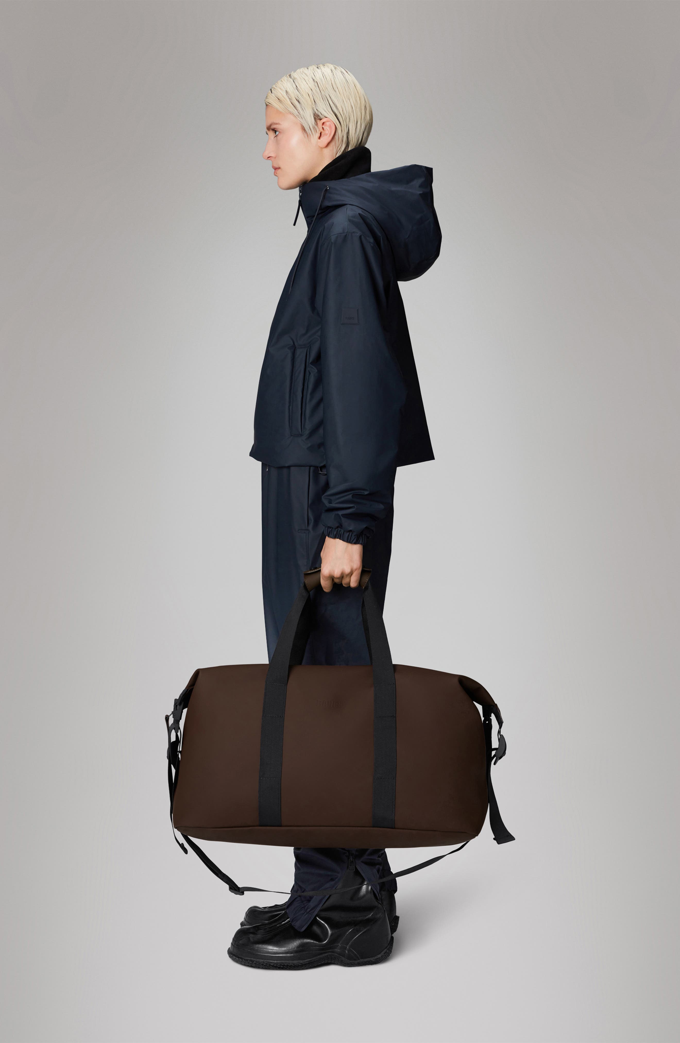 Rains Hilo Waterproof Weekend Bag, Alternate, color, Frame