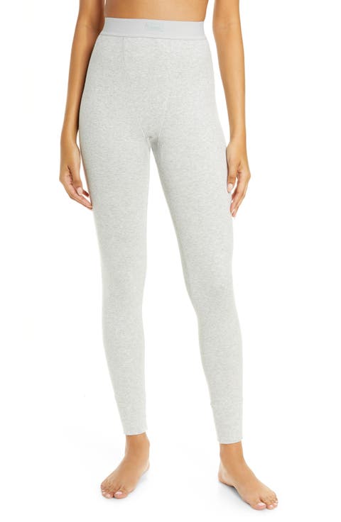 Stretch Cotton Rib Leggings (Regular & Plus)