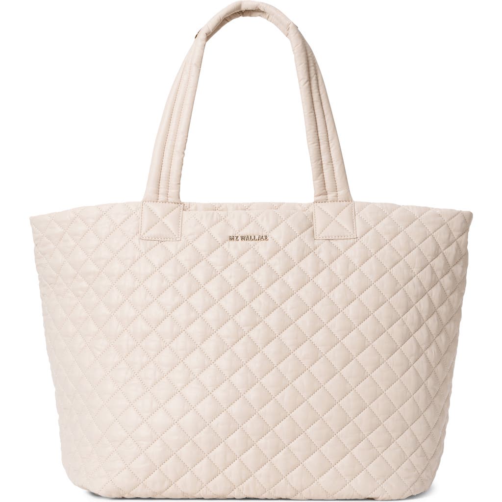 Mz Wallace Large Metro Tote Deluxe In Mushroom