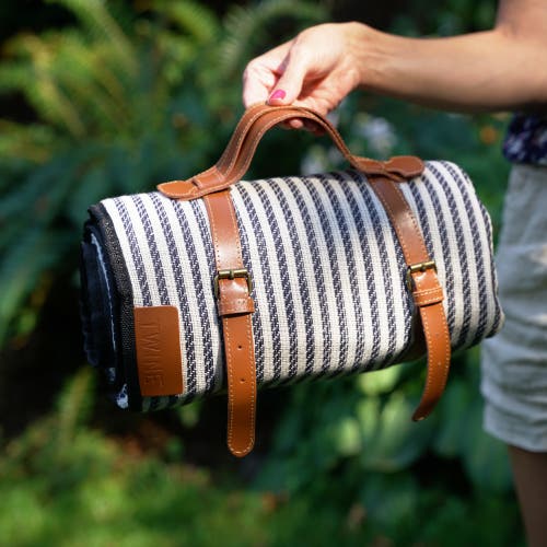 Twine Seaside Picnic Blanket Set In Blue