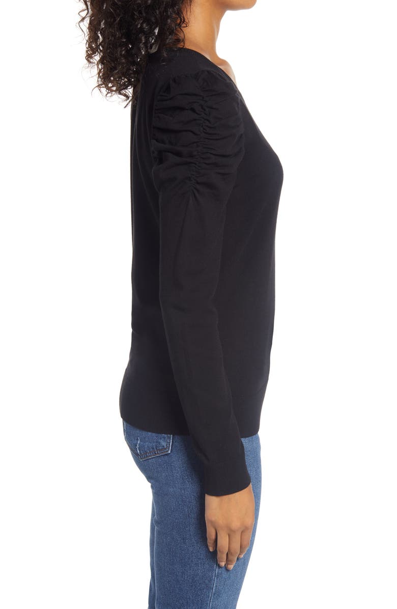 Halogen<sup>®</sup> Puff Sleeve Sweater, Alternate, color, 