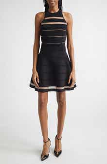 Stripe Ottoman Stitch Sweater Dress