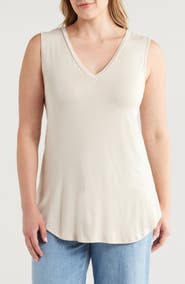 24seven Comfort Apparel V-Neck Jersey Tank