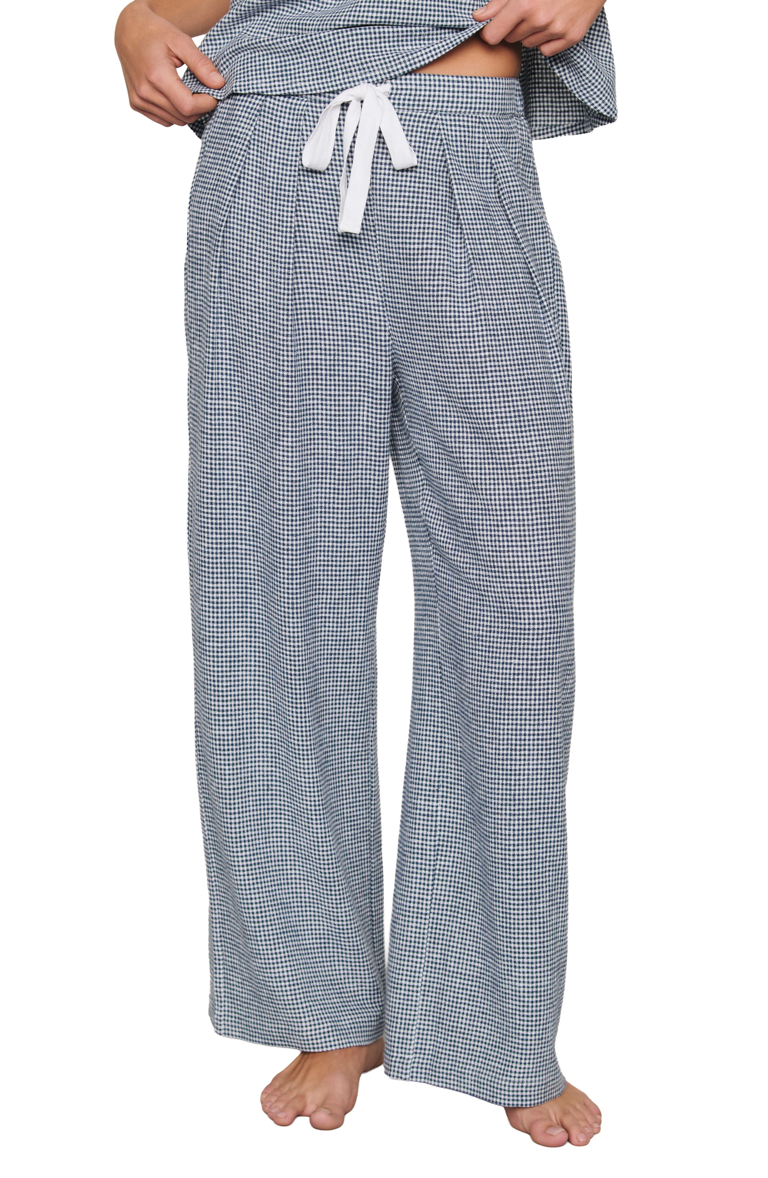 GINGHAM WHITE/ NAVY