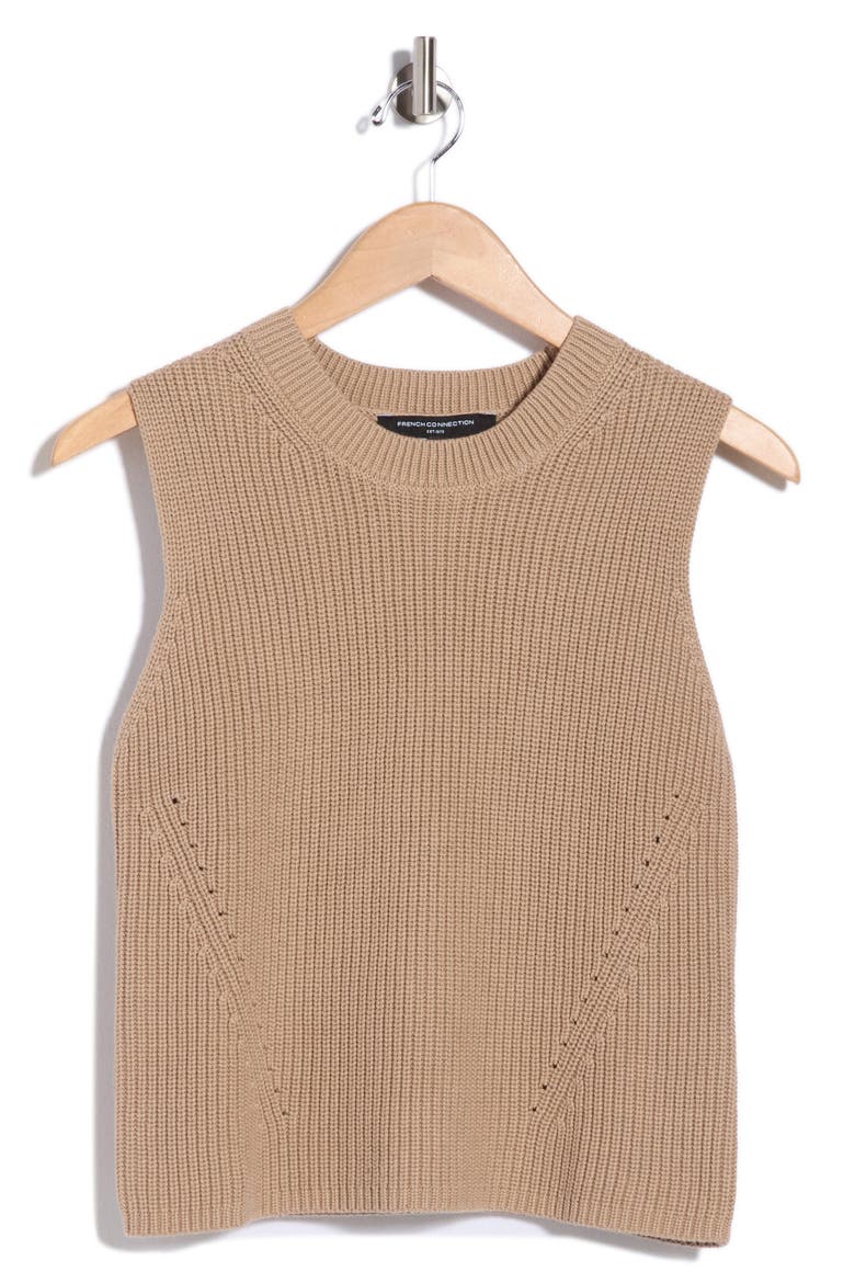 Mozart Cotton Sweater Vest, Alternate, color, OATMEAL