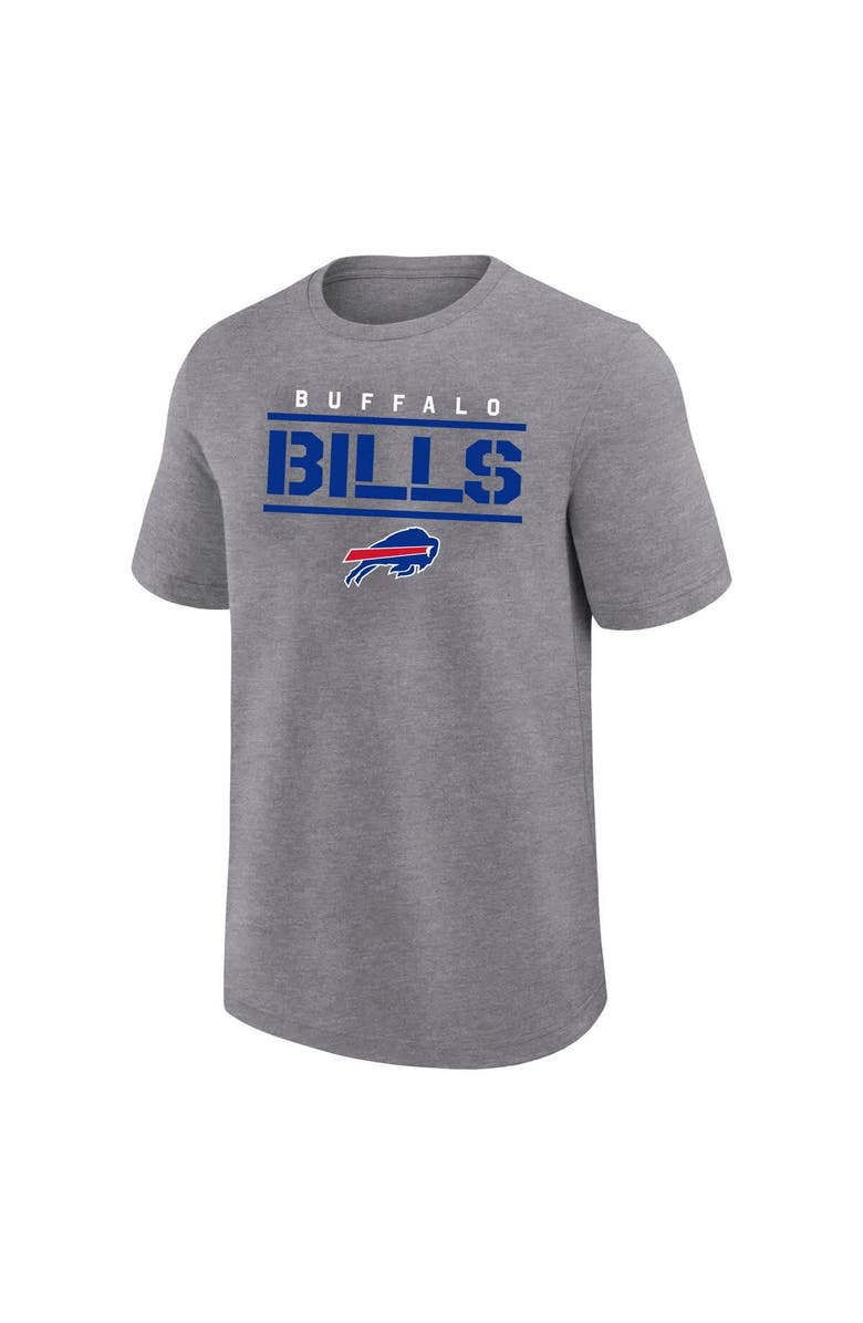 FANATICS Men's Fanatics Heather Gray Buffalo Bills Big & Tall Top Notch T-Shirt, Alternate, color, 