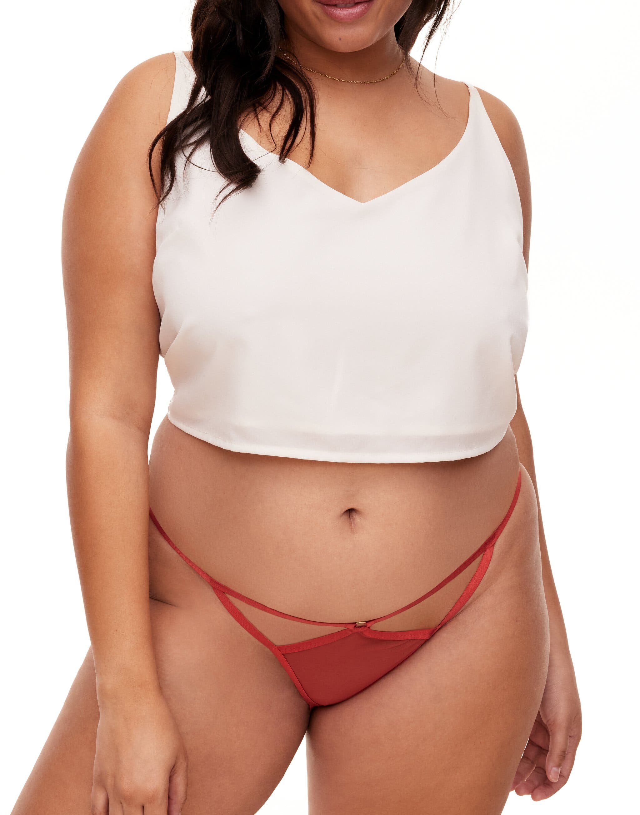 Adore Me Arena Bikini Panties in Dark Red 