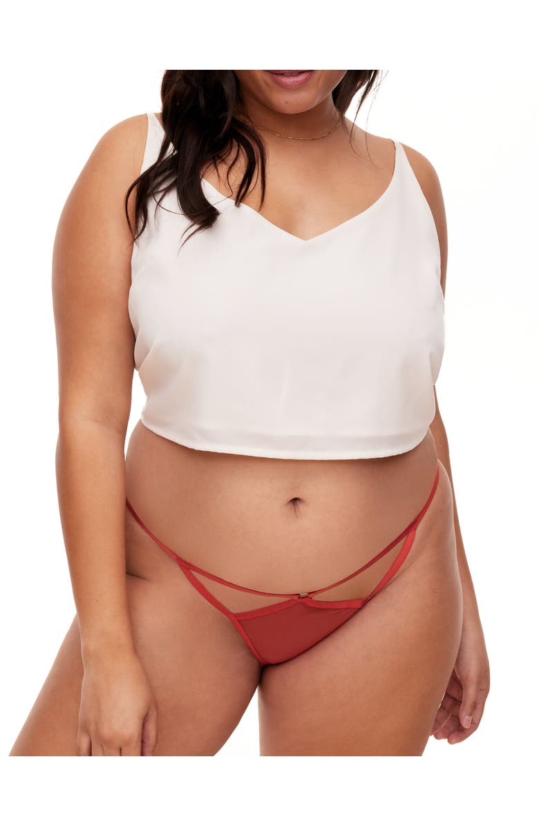 Adore Me Arena Bikini Panties, Main, color, Dark Red