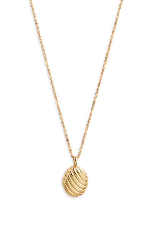 Demi Fine Textured Locket Necklace