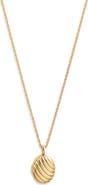 Nordstrom Demi Fine Textured Locket Necklace