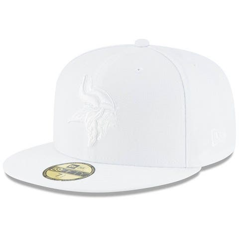 Men's New Era Minnesota Vikings White on White 59FIFTY Fitted Hat