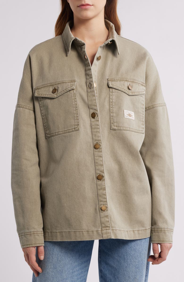 Rip Curl San Carlos Embroidered Cotton Twill Jacket, Alternate, color, Sage