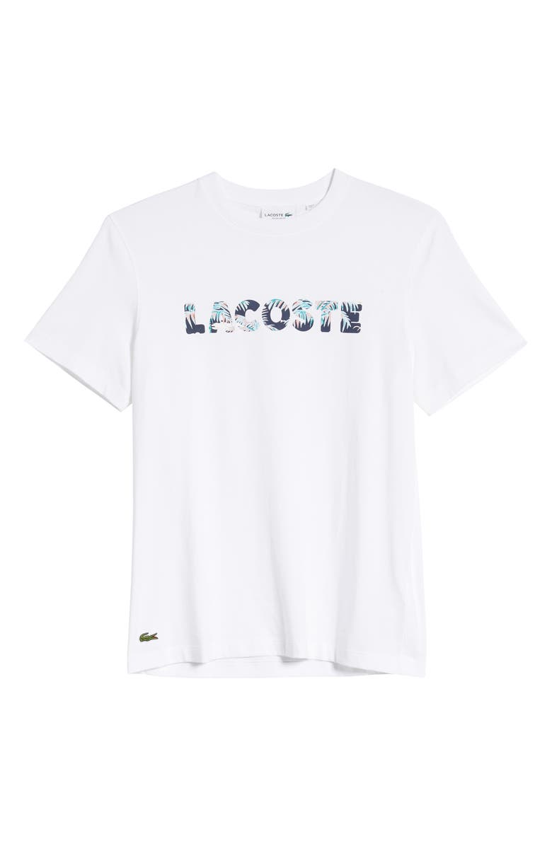Lacoste Hawaiian Print Regular Fit Logo T-Shirt, Alternate, color, 