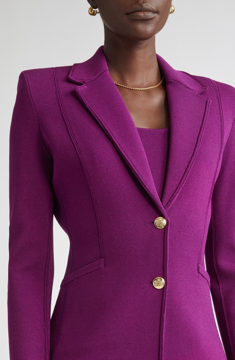 ST. JOHN Milano Knit Jacket, Alternate, color, Boysenberry