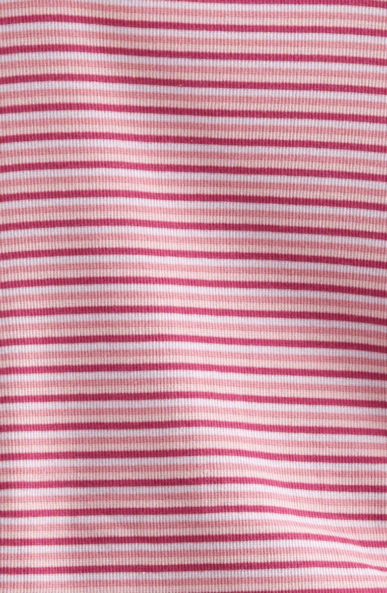 Treasure & Bond Kids' Stripe Ruched T-Shirt Dress, Alternate, color, Purple Mini Bands Stripe