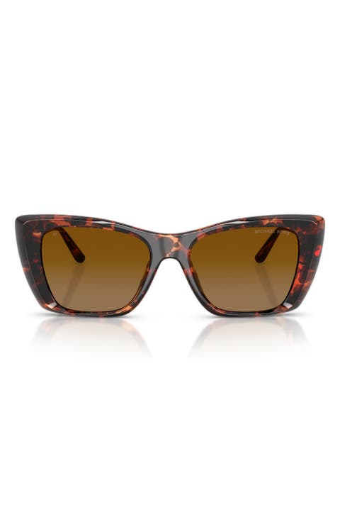 Tokyo 53mm Polarized Gradient Square Sunglasses