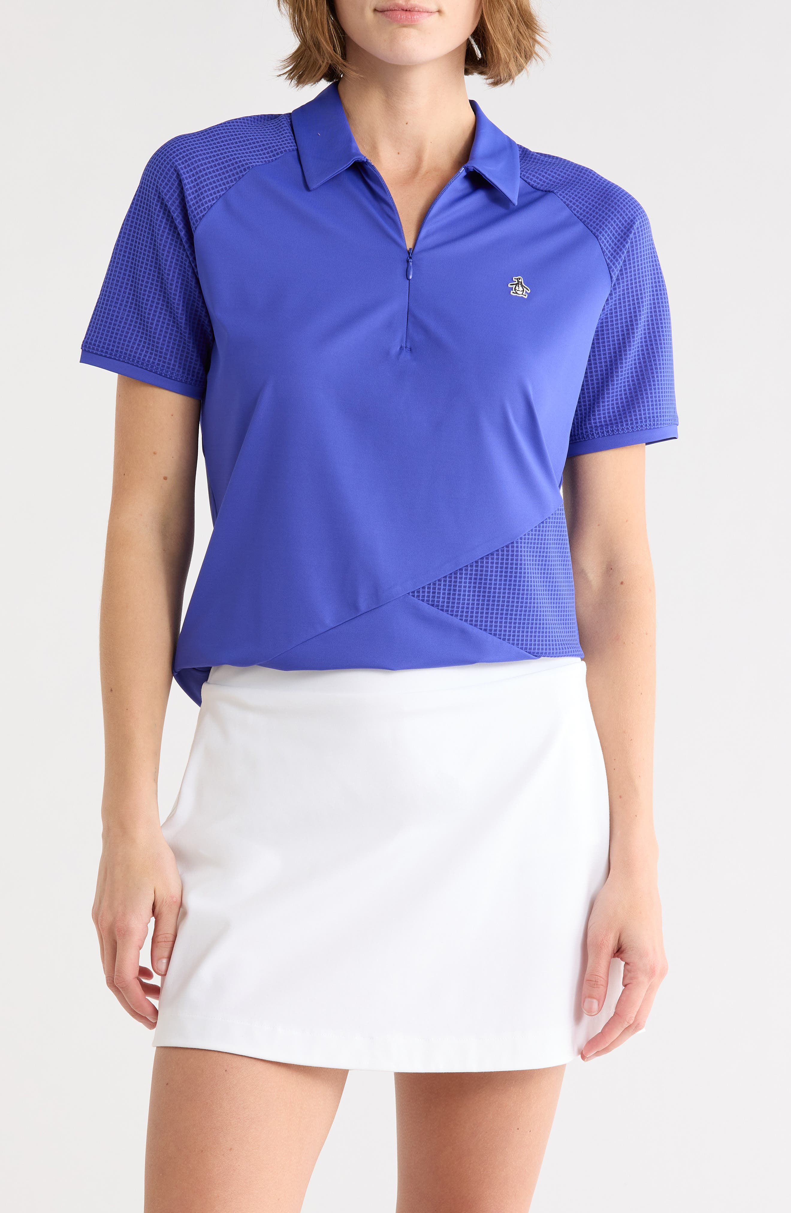 ORIGINAL PENGUIN GOLF Zip Front Polo