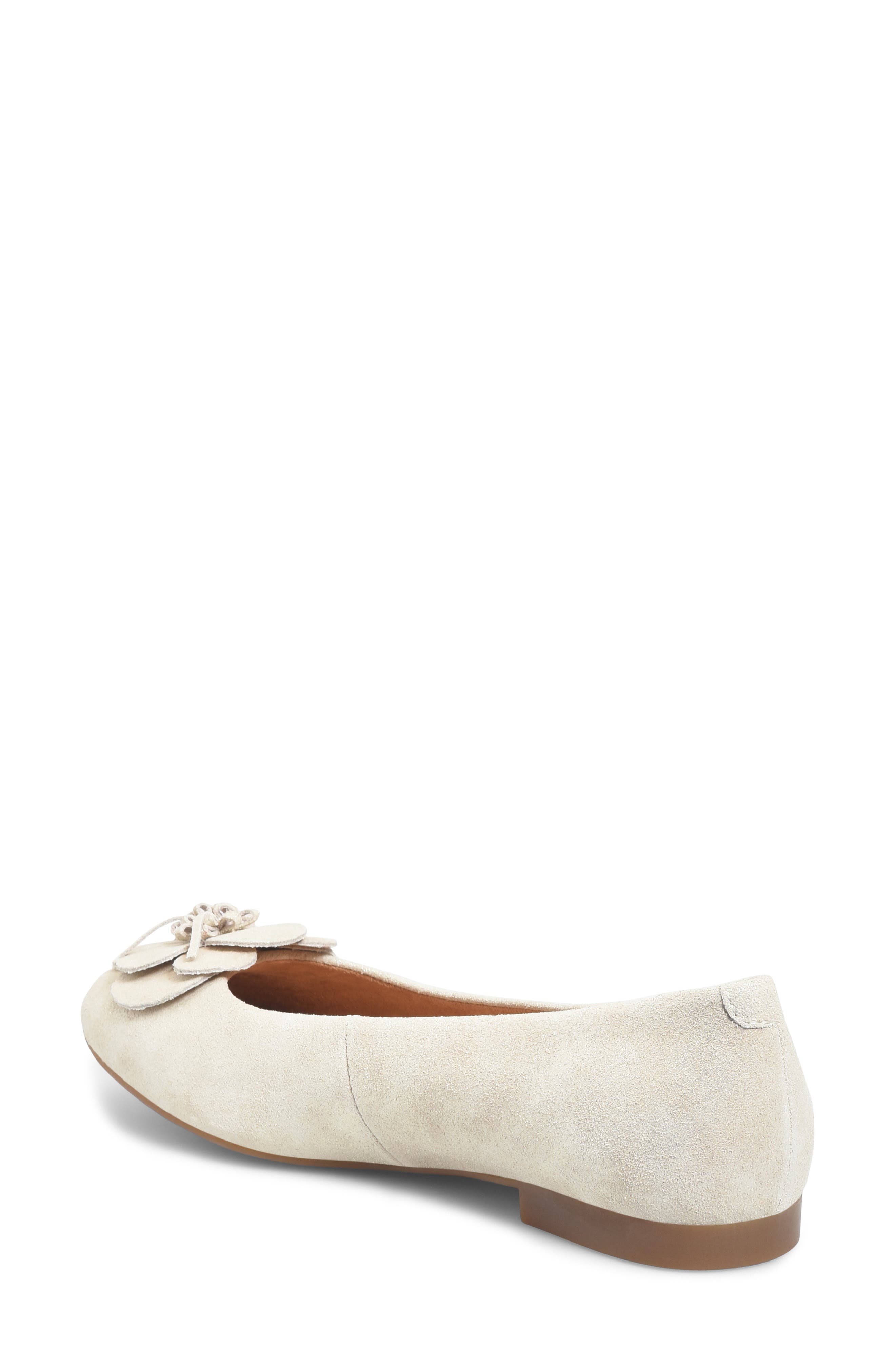 Petula Flower Embellished Flat, Alternate, color, CHAMPAGNE METALLIC