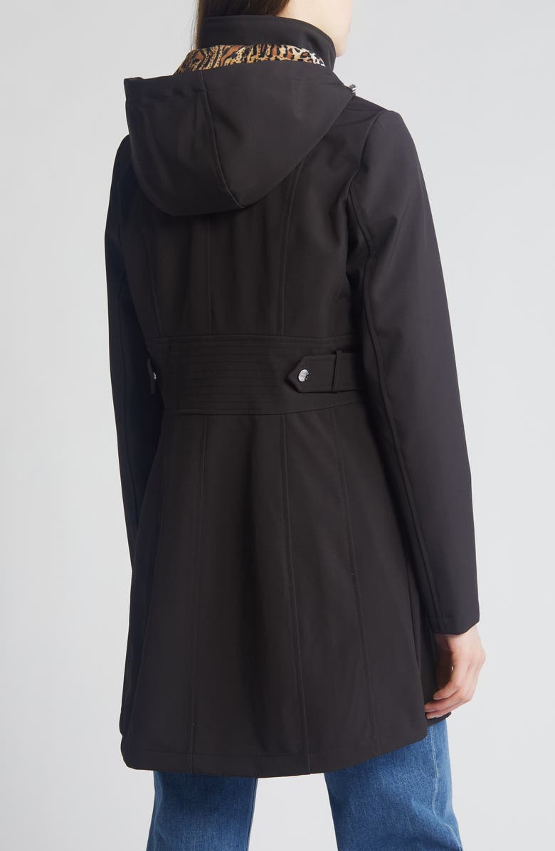 Via Spiga Water Repellent Hooded Softshell Jacket, Alternate, color, 